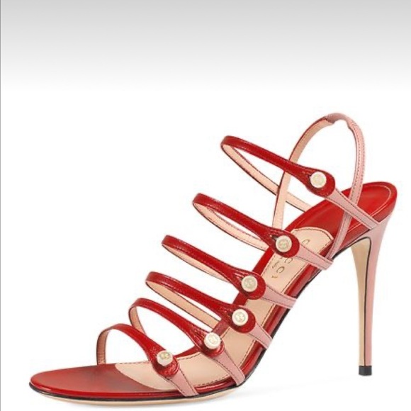 Gucci Shoes - GUCCI ANETA 95mm strappy leather sandal EU40.5